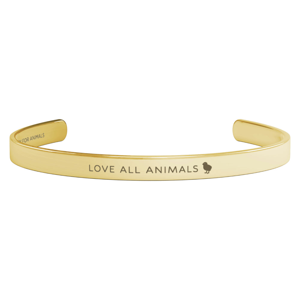 ‘Love All Animals’ Cuff Bracelet