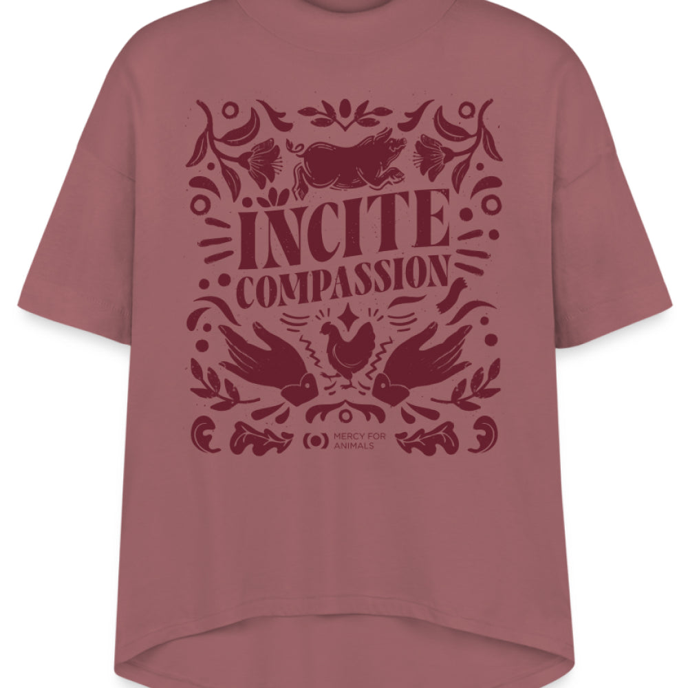 ‘Incite Compassion’ Hi-Lo T, Fitted