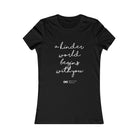‘Kinder World’ T, Fitted, Light Print