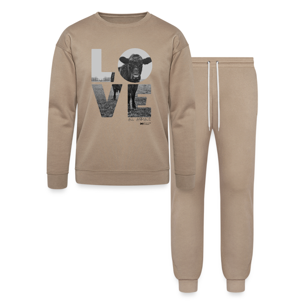 ‘Love’ Unisex Loungewear Set - tan