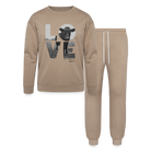 ‘Love’ Unisex Loungewear Set - tan