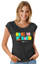 ‘Be Kind’ Rolled Cuff T, Fitted | ShopMFA.com