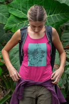 Chicken Flower Power Racer Tank | ShopMFA.com