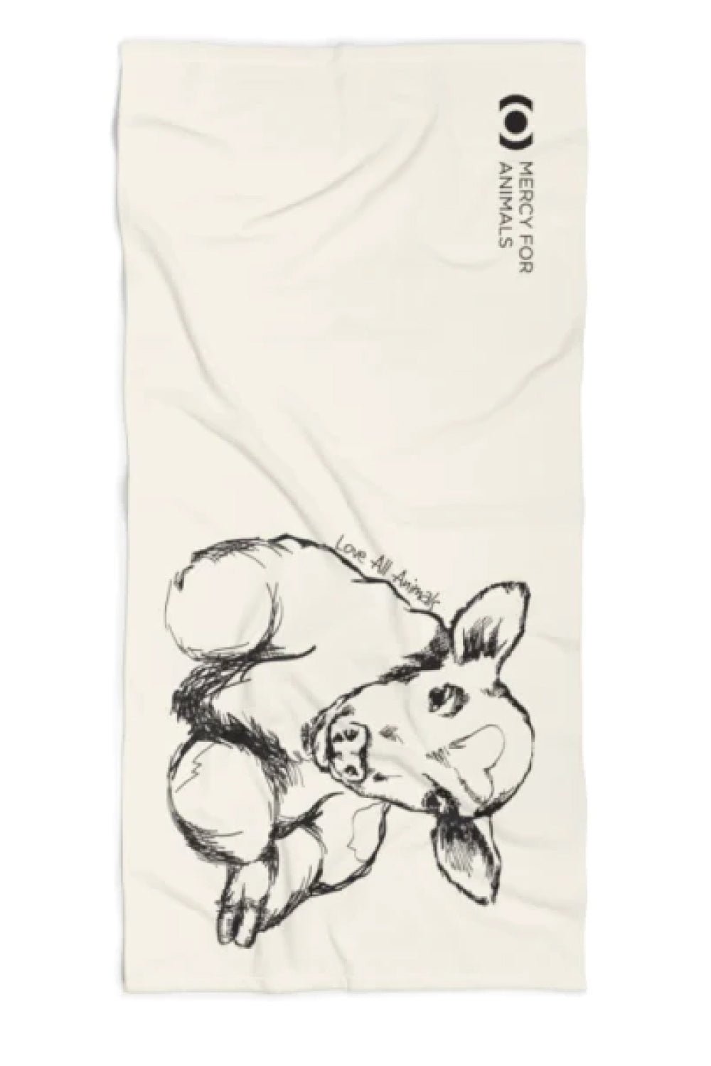 ‘Love All Animals’ Beach Towel, Calf | ShopMFA.com