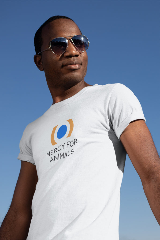 Mercy For Animals Logo T, White | ShopMFA.com