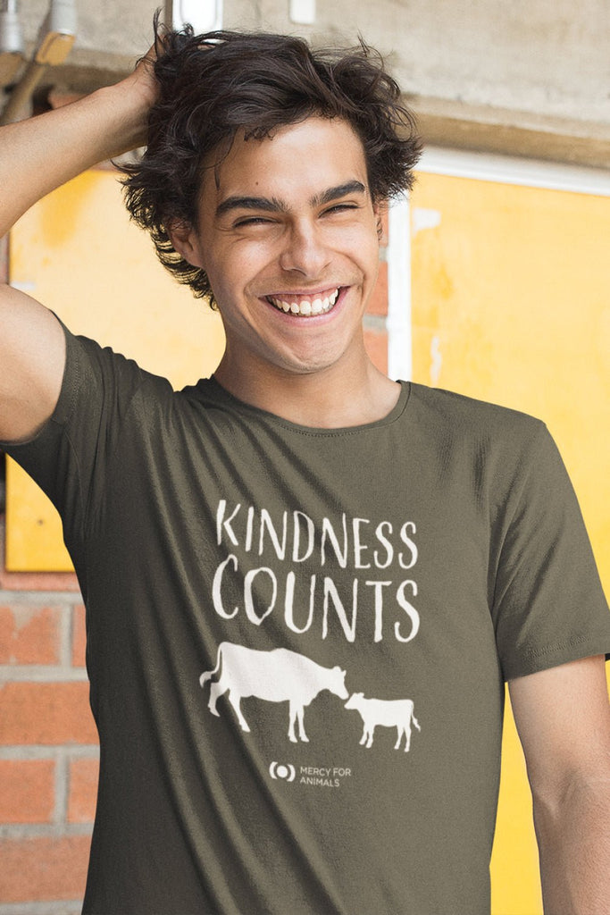‘Kindness Counts’ T, Light Print, Cows | ShopMFA.com