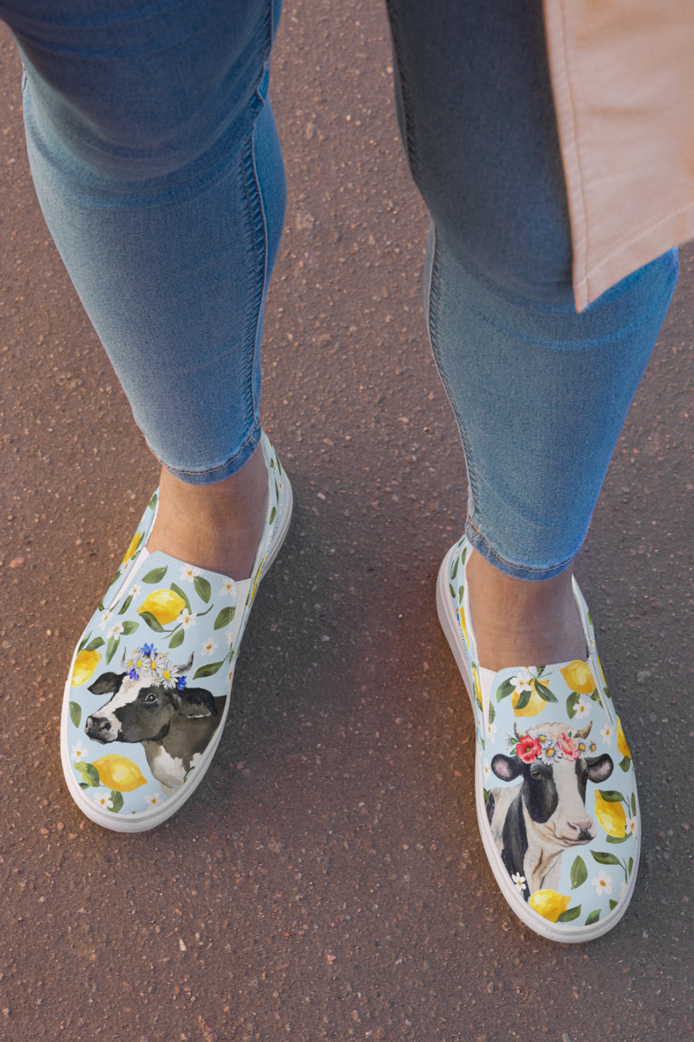 Cow Canvas Shoes Cow Canvas Shoes