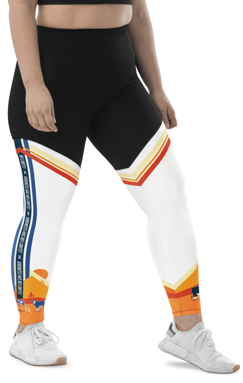 ‘No Limits’ Sports Leggings, White | ShopMFA.com