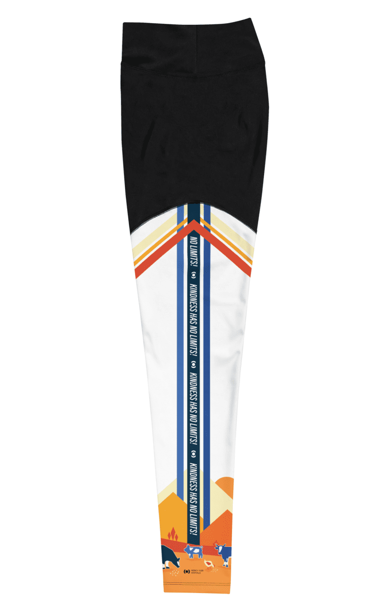 ‘No Limits’ Sports Leggings, White | ShopMFA.com