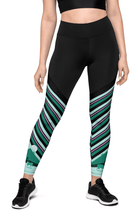 'No Limits' Sports Leggings, Teal | ShopMFA.com