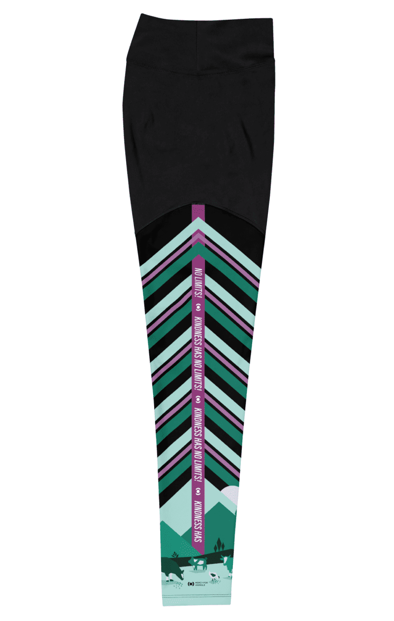 'No Limits' Sports Leggings, Teal | ShopMFA.com