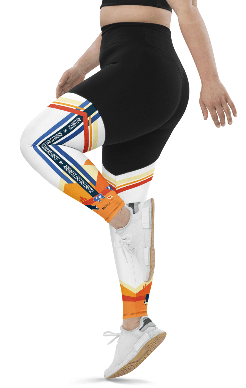 ‘No Limits’ Sports Leggings, White | ShopMFA.com