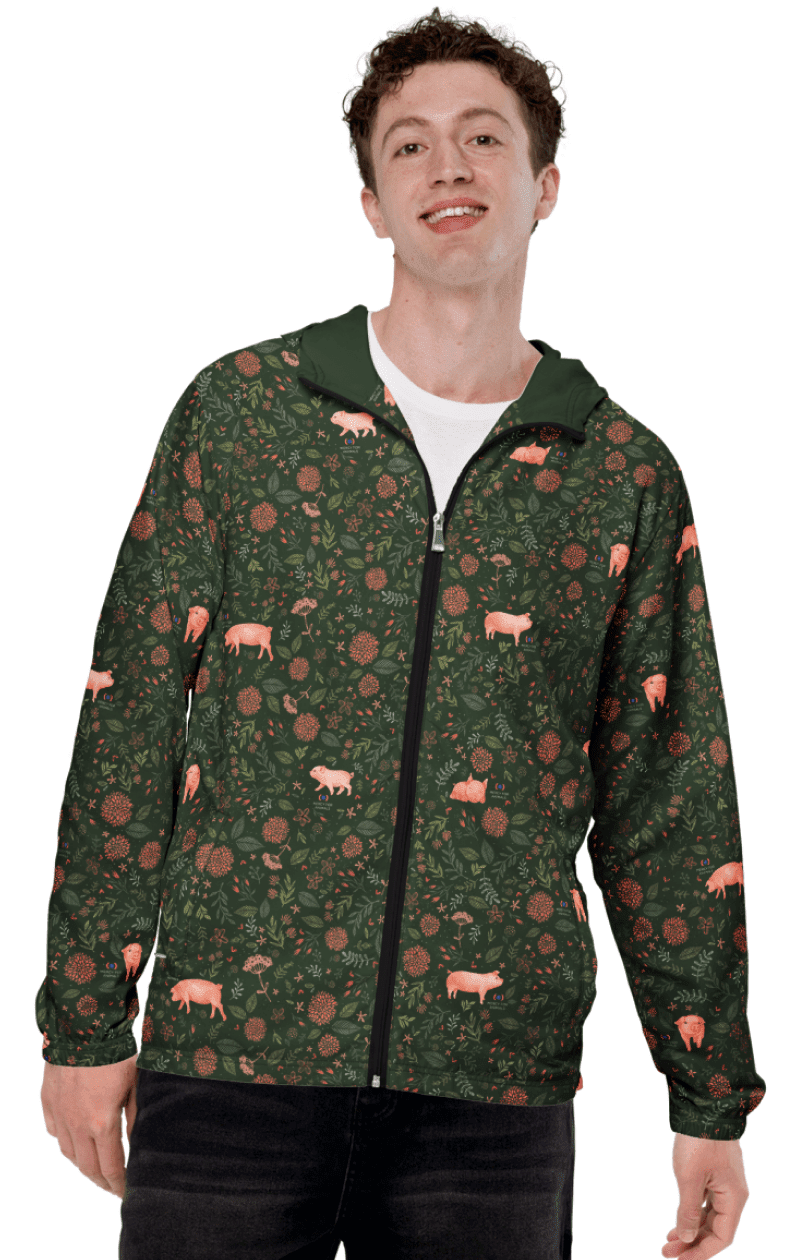 Peaceful Piglets Windbreaker | ShopMFA.com