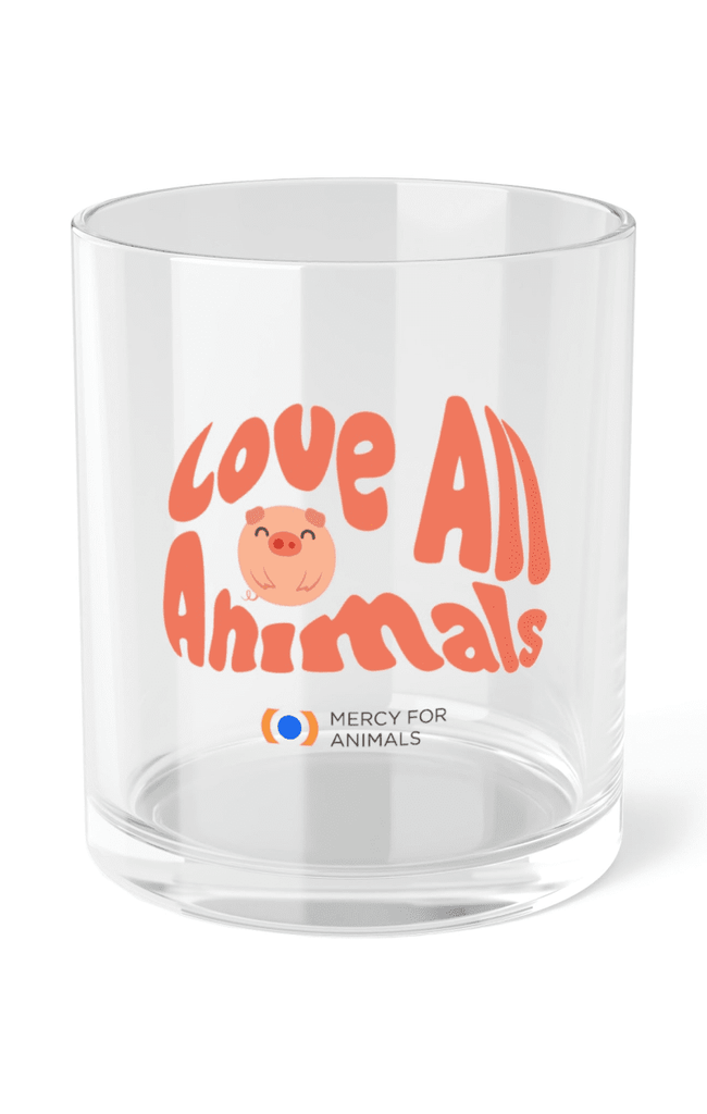 ‘Love All Animals’ Bar Glass | ShopMFA.com