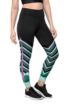 'No Limits' Sports Leggings, Teal | ShopMFA.com