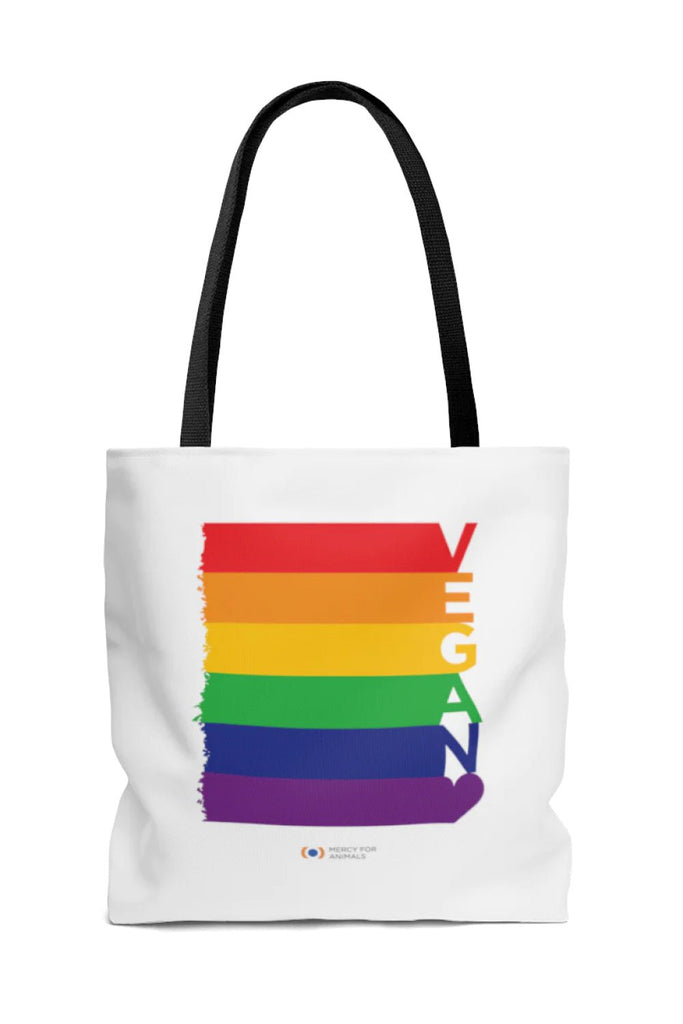 Rainbow ‘Vegan’ Tote | ShopMFA.com