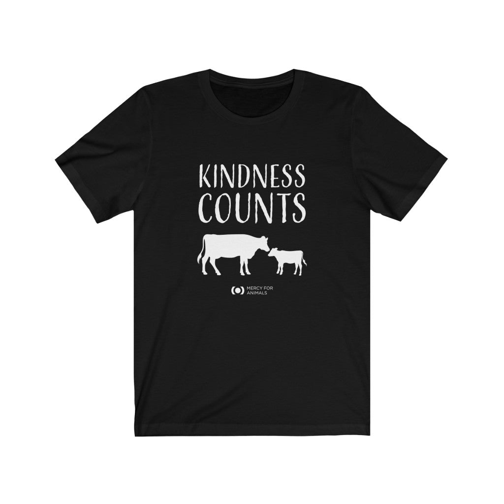‘Kindness Counts’ T, Light Print, Cows