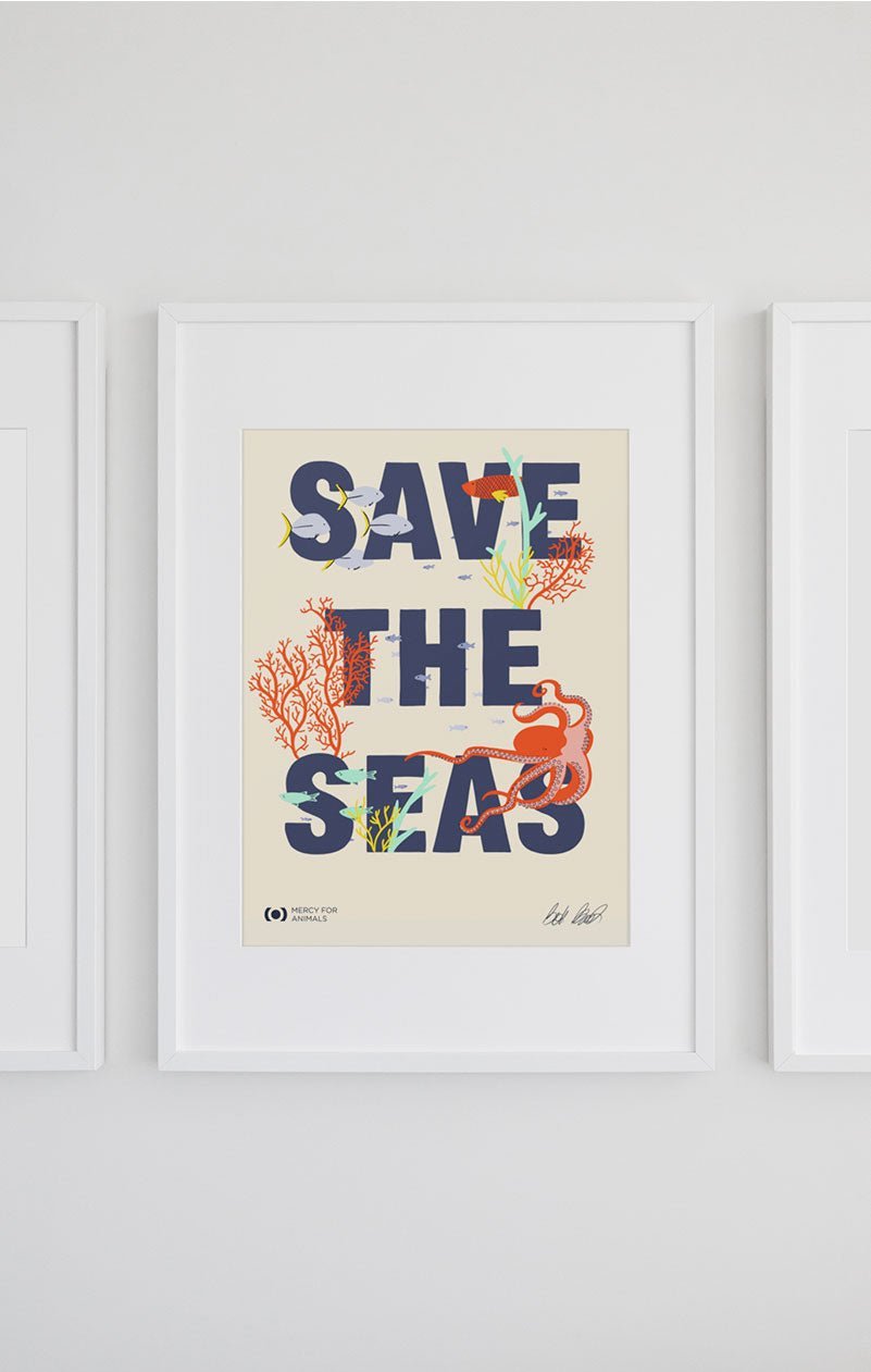 'SAVE THE SEAS' Giclee Art Print | ShopMFA.com