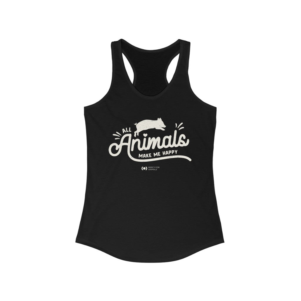 'Happy' Racerback Tank | ShopMFA.com